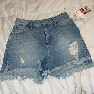 NWT distressed jeans shorts